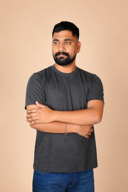 Charcoal Grey T-Shirt 100% Cotton