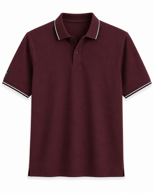 Wine Technical Polo T-Shirt