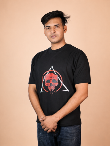 Angels and Demons Printed Oversized T-Shirt