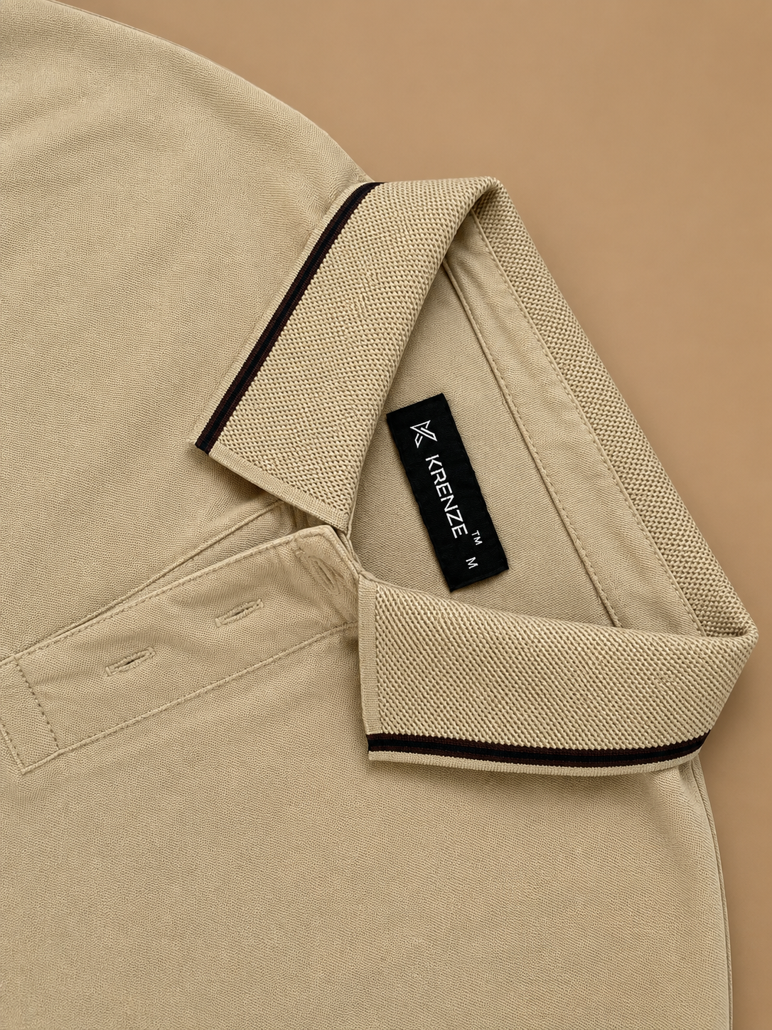 Beige Technical Polo T-Shirt