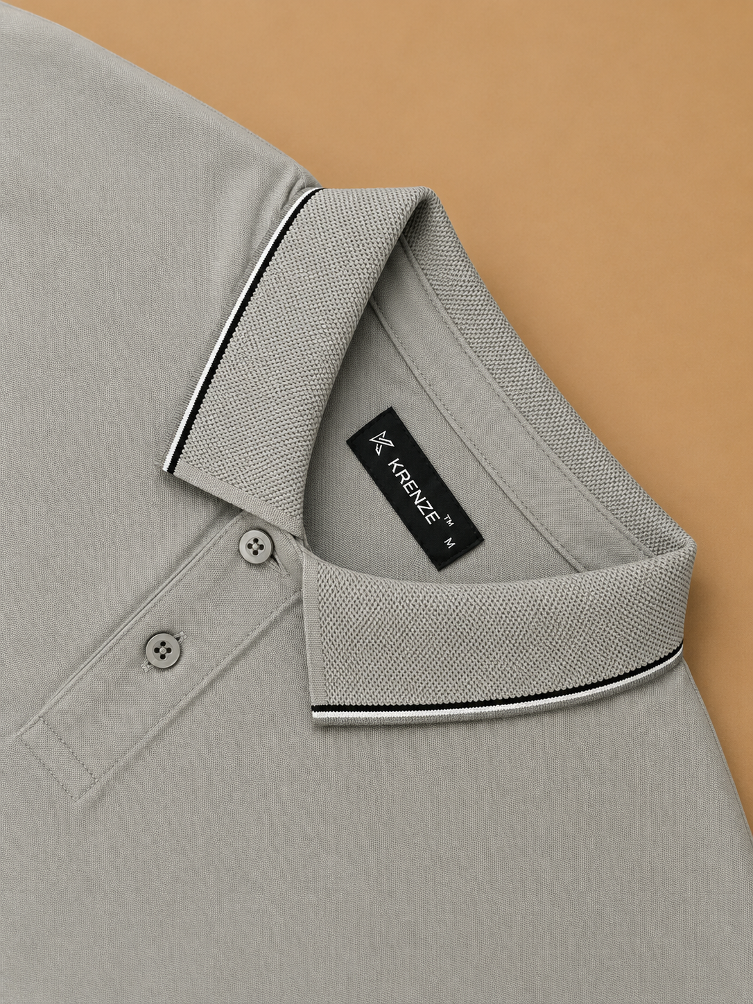 Silver Grey Technical Polo T-Shirt