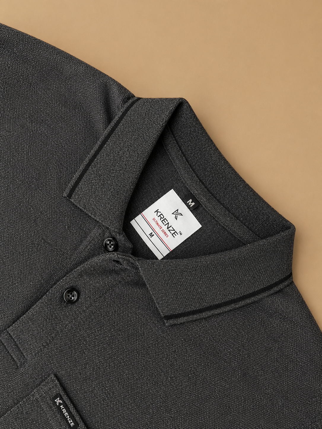 Charcoal Colour 100% Cotton Polo T-Shirt