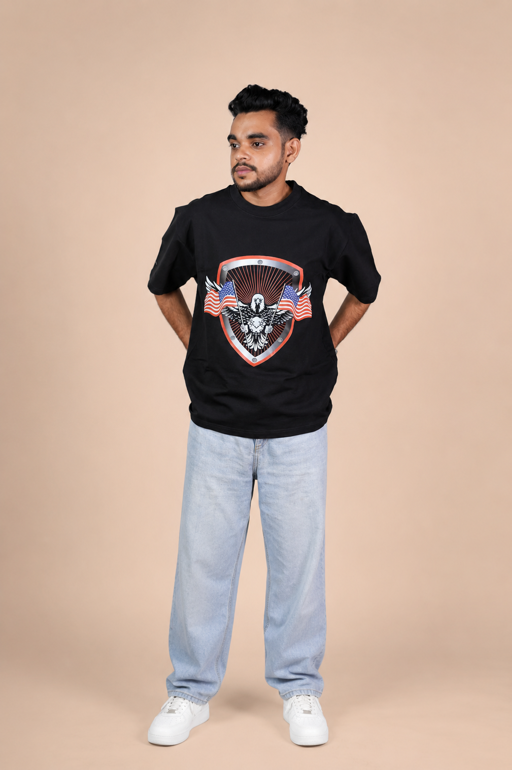 American Eagle Printed Oversized T-Shirt