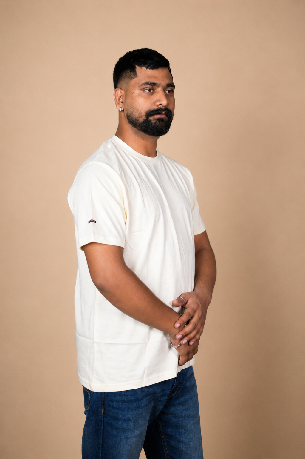 Off White T-Shirt 100% Cotton