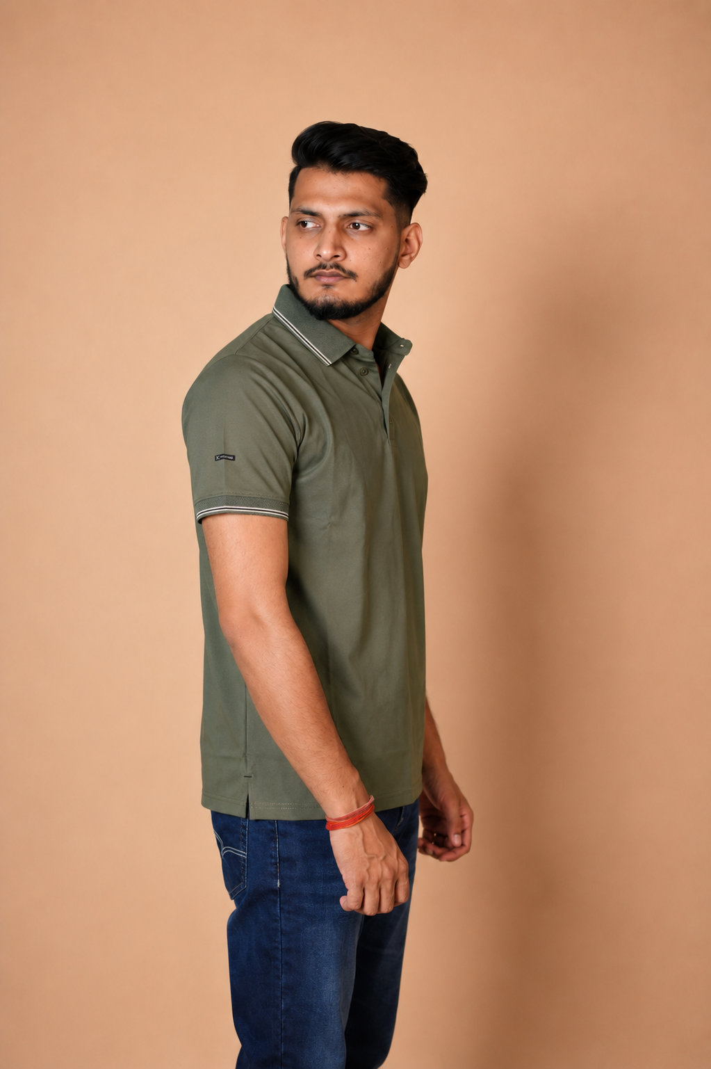 Algae Green Technical Polo T-Shirt