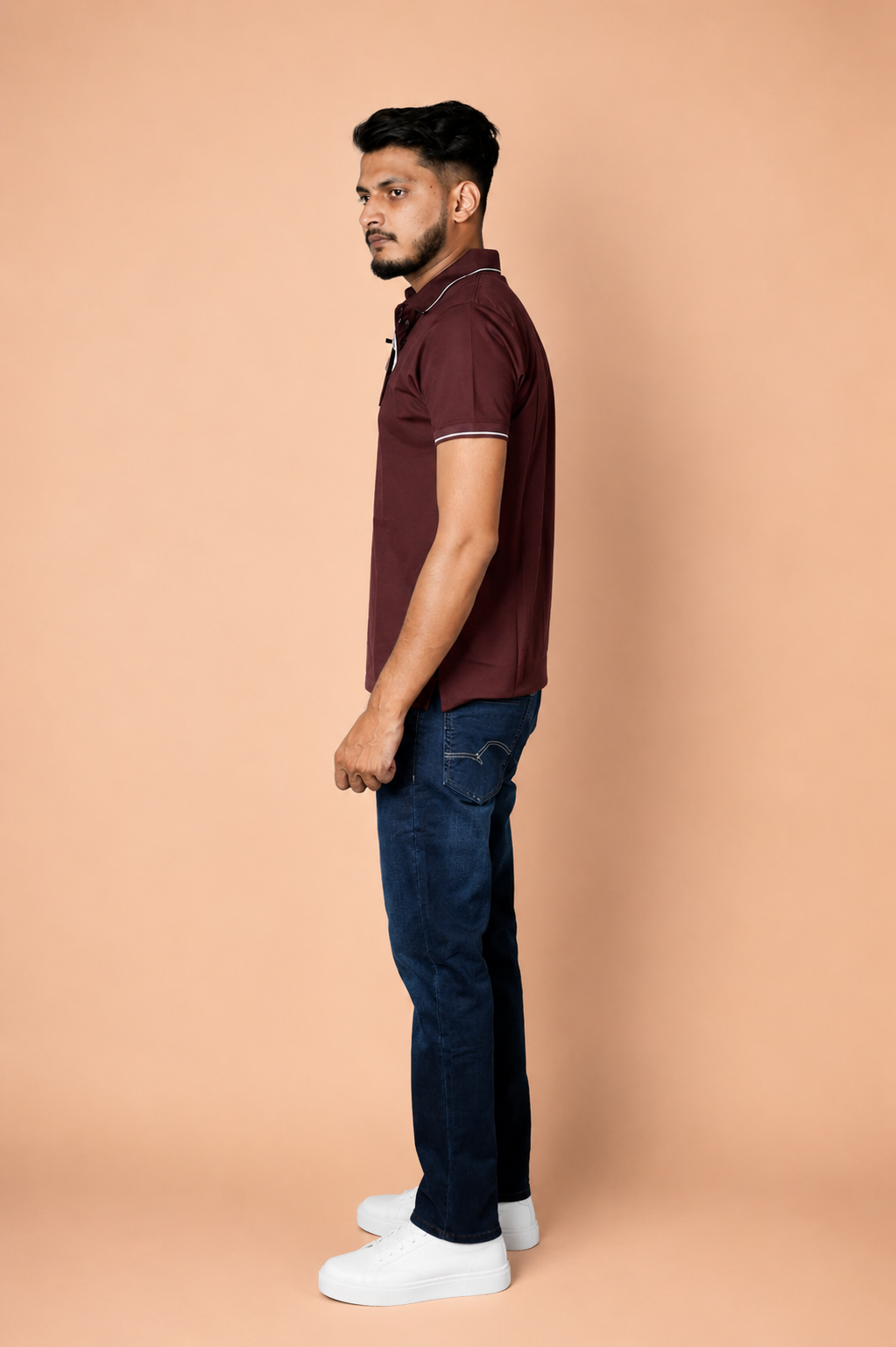 Wine Technical Polo T-Shirt