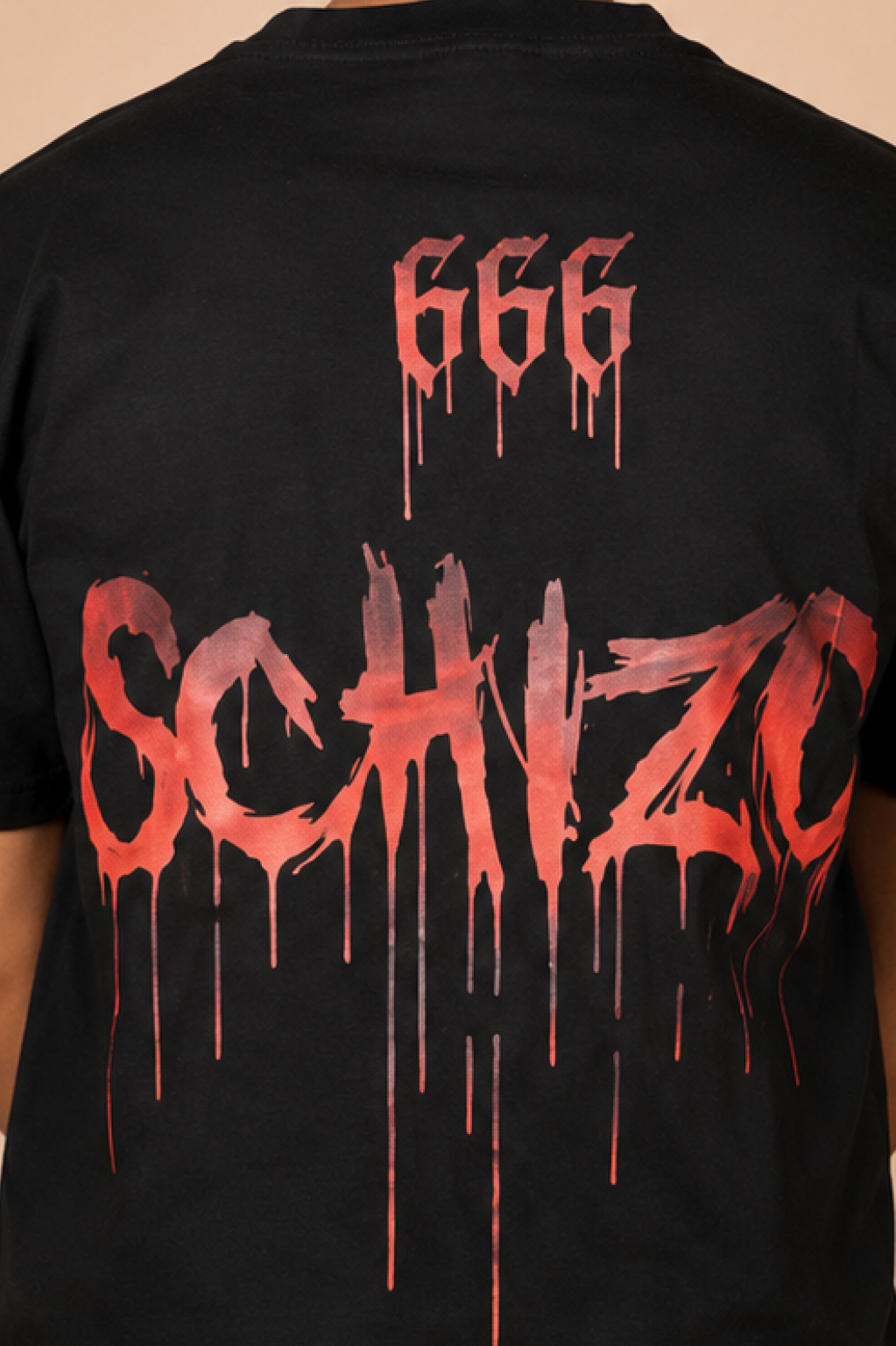 Schizo 666 Printed Oversized T-Shirt