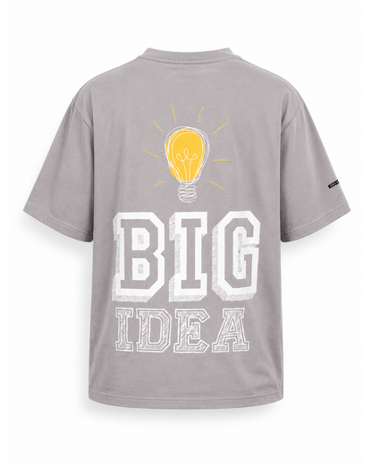 Big Idea Lavender Printed Oversized T-shirt