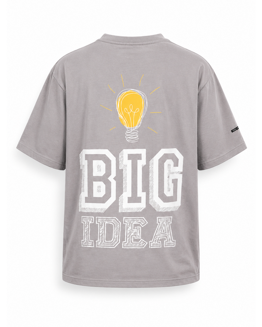 Big Idea Lavender Printed Oversized T-shirt