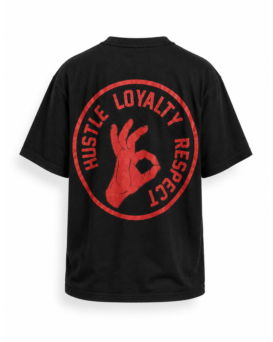 Hustle Loyalty Printed Oversized T-Shirt