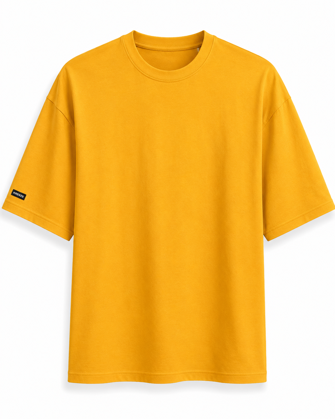 Solid Yellow T-Shirt 100% Cotton