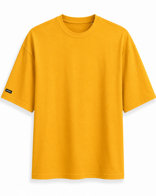 Solid Yellow T-Shirt 100% Cotton