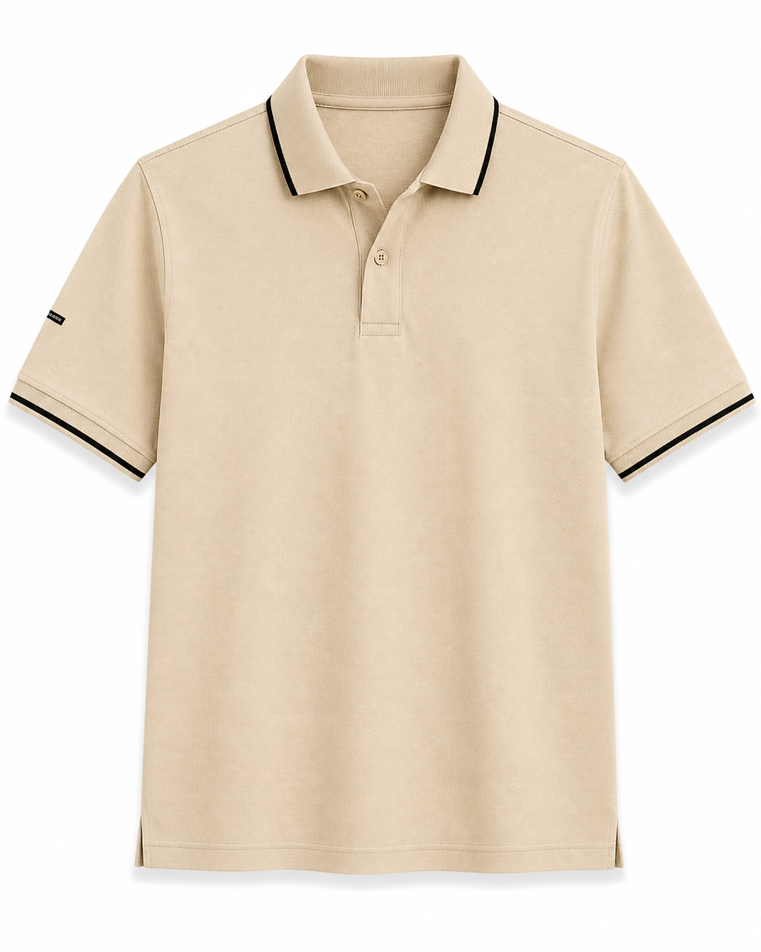 Beige Technical Polo T-Shirt