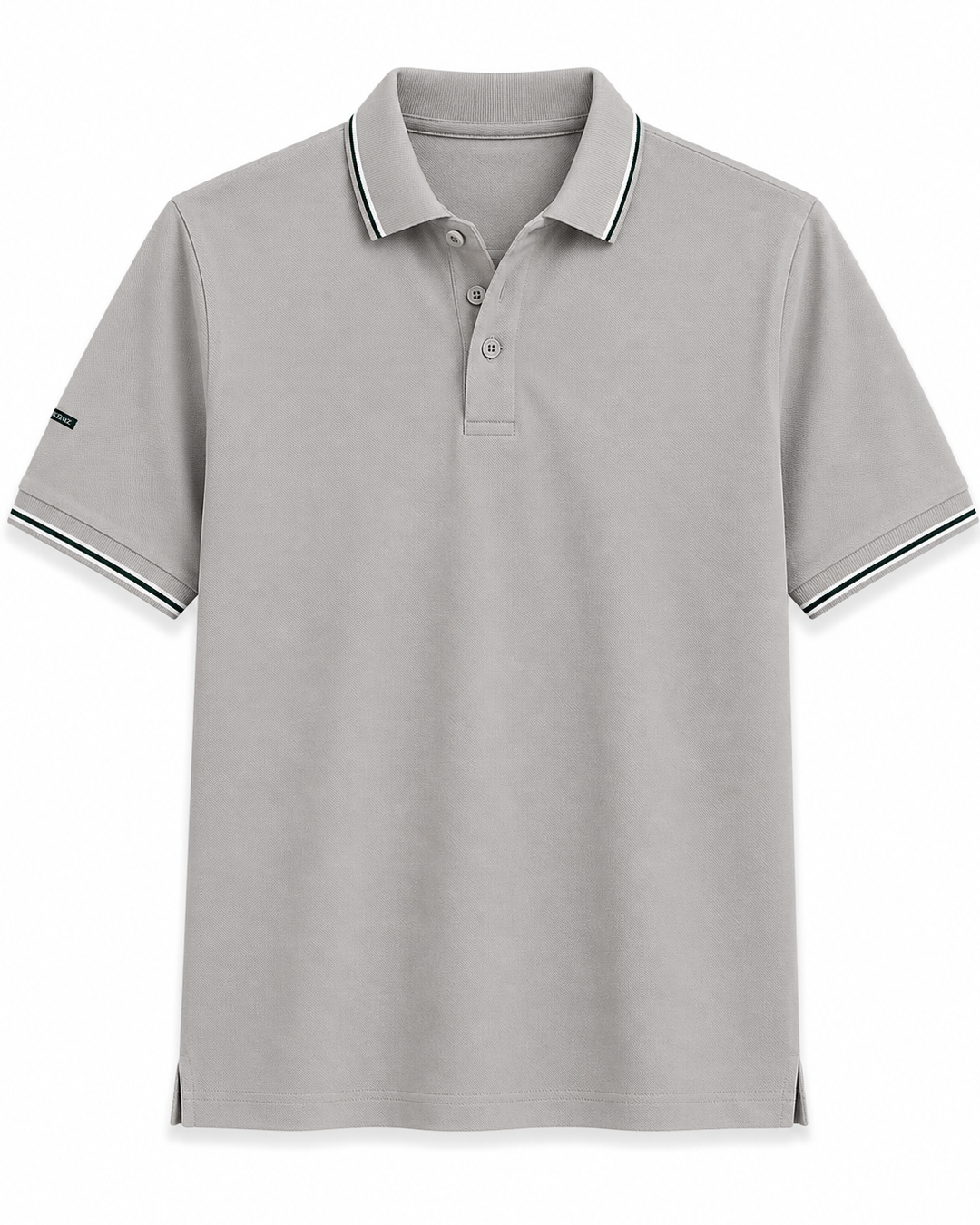 Silver Grey Technical Polo T-Shirt