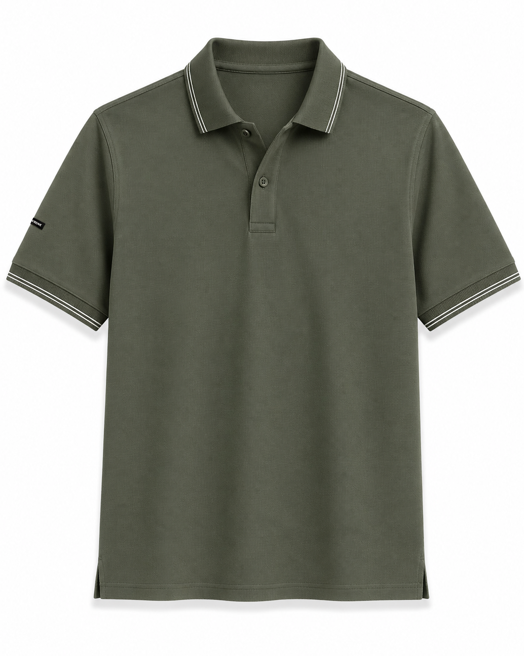 Algae Green Technical Polo T-Shirt