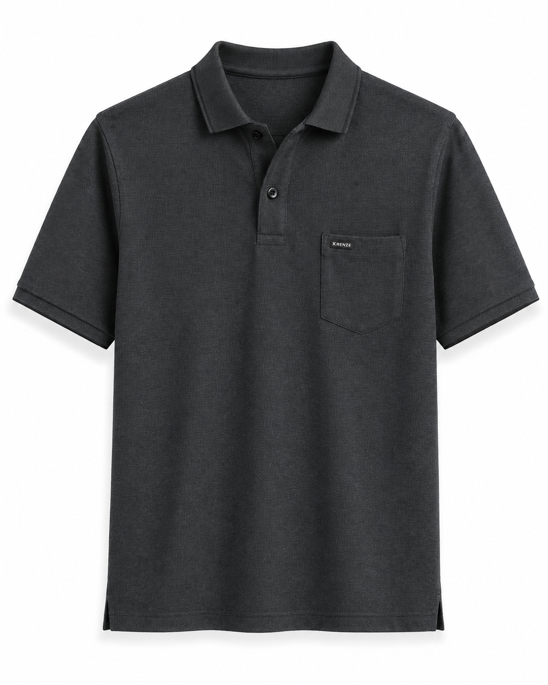 Charcoal Colour 100% Cotton Polo T-Shirt