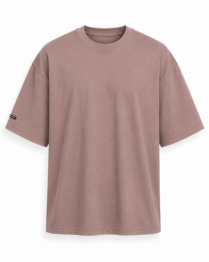 Solid Dusty Mauve T-Shirt 100% Cotton