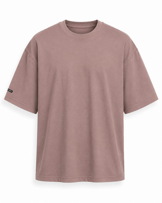 Solid Dusty Mauve T-Shirt 100% Cotton