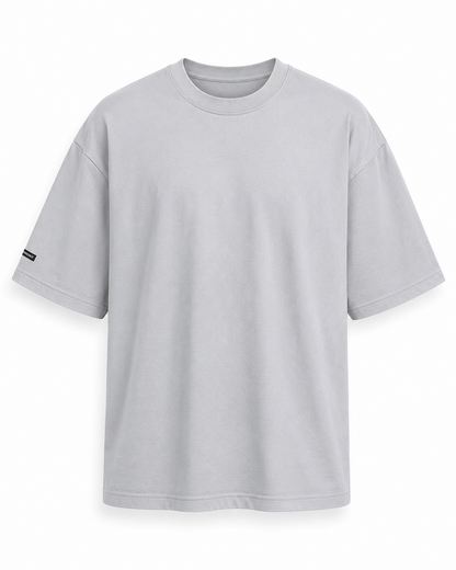 Solid Grey Oversized T-Shirt