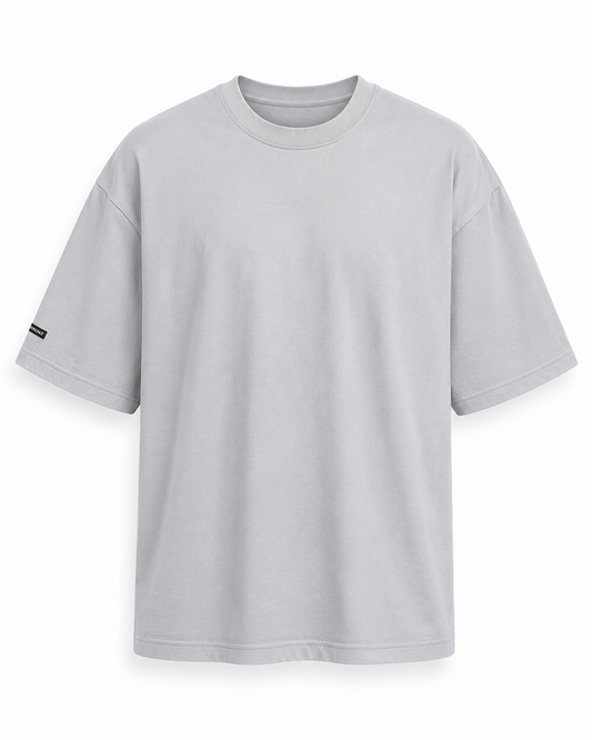 Solid Grey Oversized T-Shirt