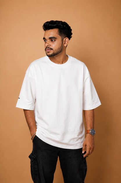 White Plain Oversized T-Shirt product photo 7