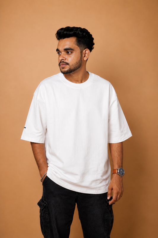 White Plain Oversized T-Shirt product photo 7