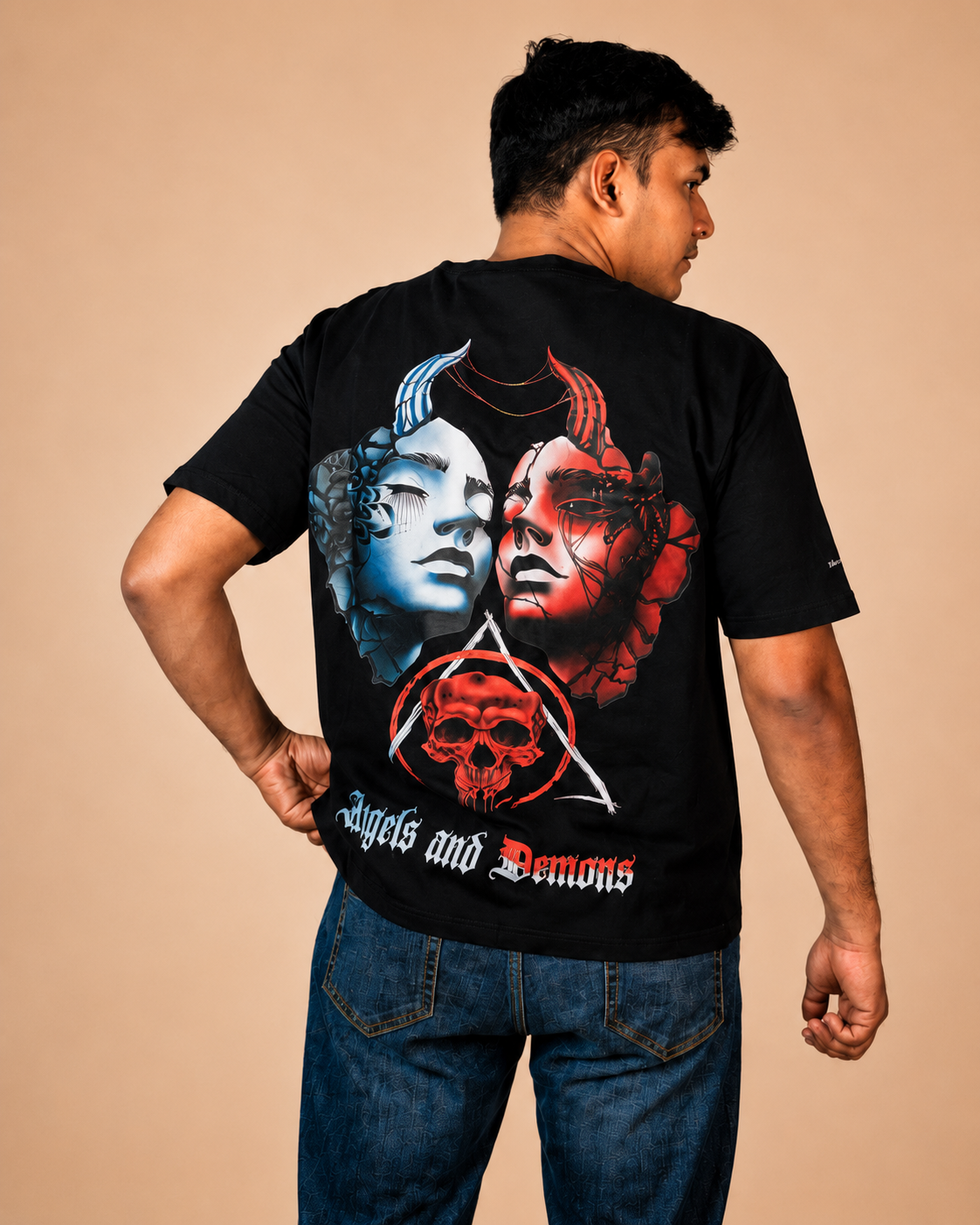 Angels and Demons Printed T-Shirt product photo 3