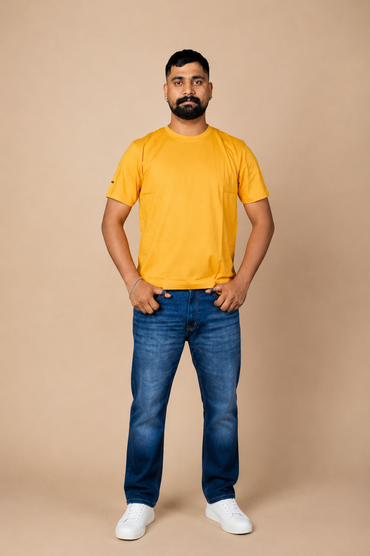 Yellow Plain RN T-Shirt product photo 2