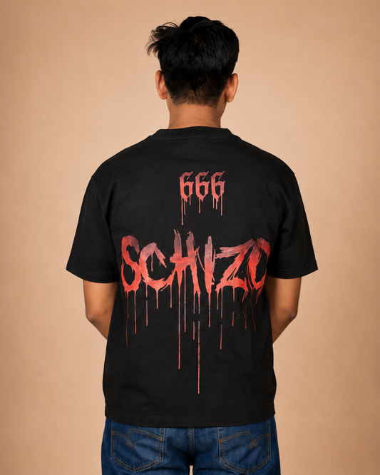 Schizo 666 Printed T-Shirt product photo 3