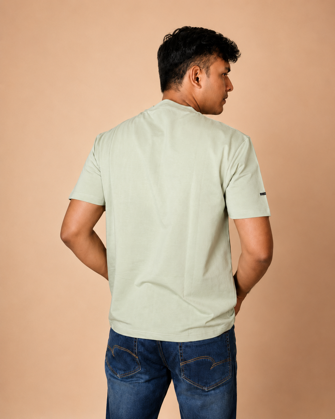 Motorcycle Dad Green Printed T-Shirt product photo 1
