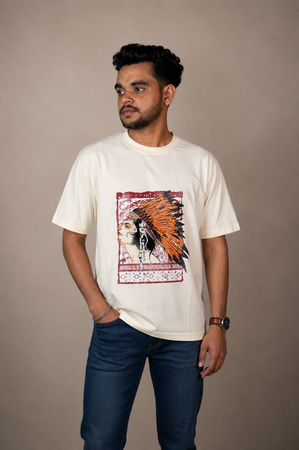 Tribe Art Printed T-Shirt product photo 3