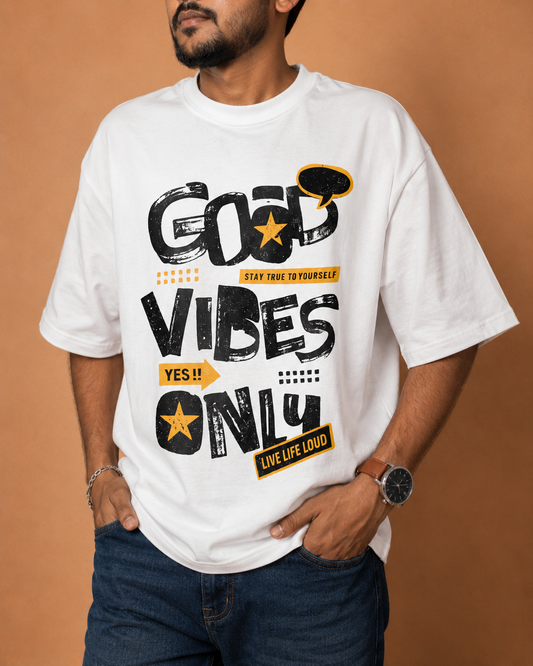Good Vibes Only Printed T-Shirt product photo 1