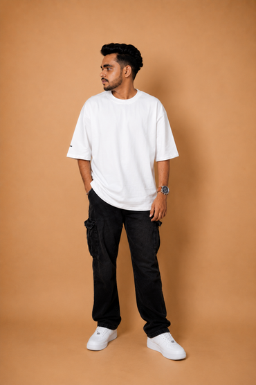 White Plain Oversized T-Shirt product photo 5