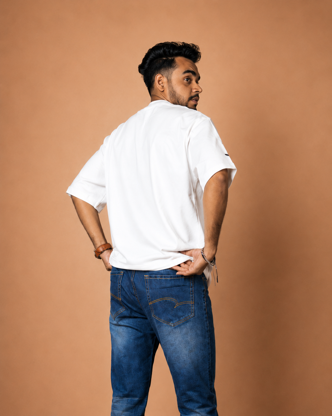 Cycle in Mountain White Printed T-Shirt product photo 1