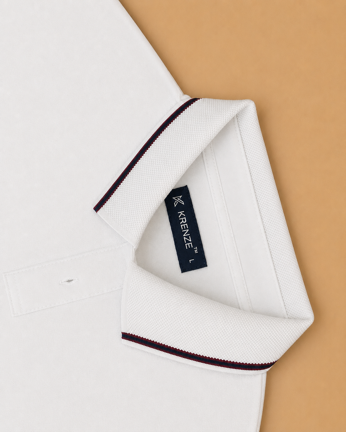 Solid White Technical Polo T-Shirt