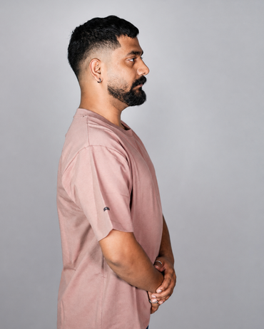 Solid Dusty Mauve T-Shirt 100% Cotton
